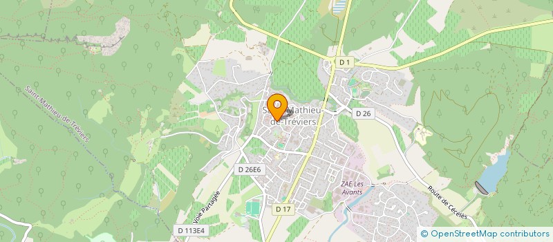 localisation de l'entreprise 888 541 323   SAINT-MATHIEU-DE-TREVIERS