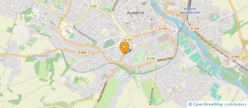 localisation de l'entreprise 888 592 268   AUXERRE