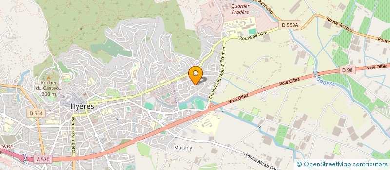 localisation de l'entreprise 888 598 976   LE PRADET