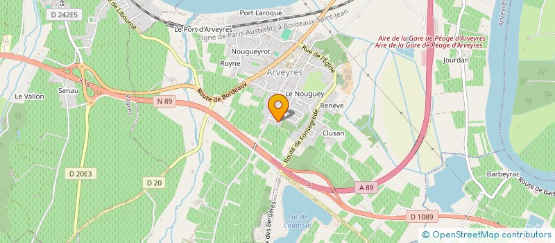 localisation de l'entreprise 888 609 914   ARVEYRES