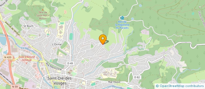 localisation de l'entreprise 888 689 916   SAINT-DIE-DES-VOSGES