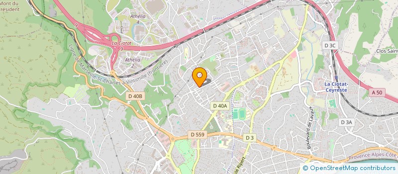 localisation de l'entreprise 888 696 861 à LA CIOTAT
