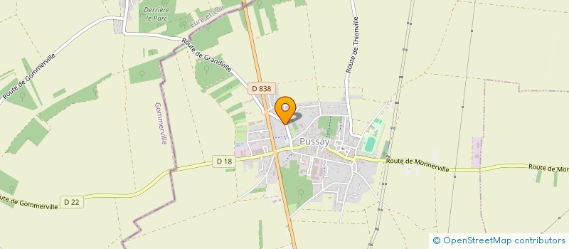localisation de l'entreprise 888 696 960   PUSSAY