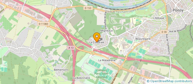 localisation de l'entreprise 888 704 525   POISSY