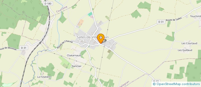 localisation de l'entreprise 888 750 635 à SALLES-DE-VILLEFAGNAN
