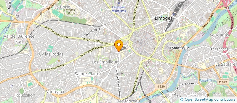 localisation de l'entreprise 888 781 523 à LIMOGES