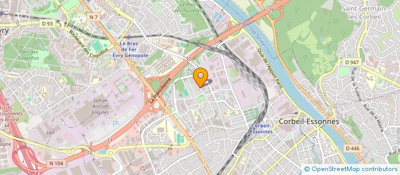 localisation de l'entreprise 888 858 743   CORBEIL-ESSONNES