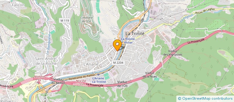 localisation de l'entreprise 888 867 280 à NICE