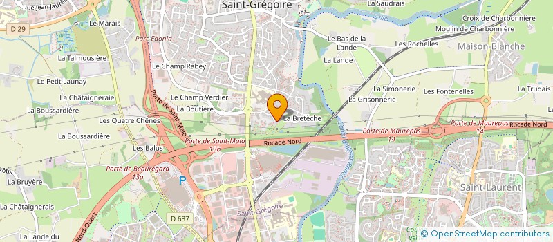 localisation de l'entreprise 888 922 200   SAINT-GREGOIRE