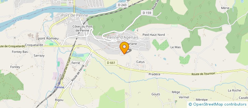 localisation de l'entreprise 888 932 332 à PUJOLS