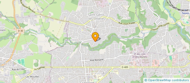 localisation de l'entreprise 888 954 989   SAINT-GENIS-LES-OLLIERES