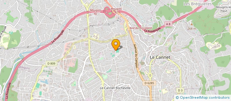 localisation de l'entreprise 888 977 279 à LE CANNET