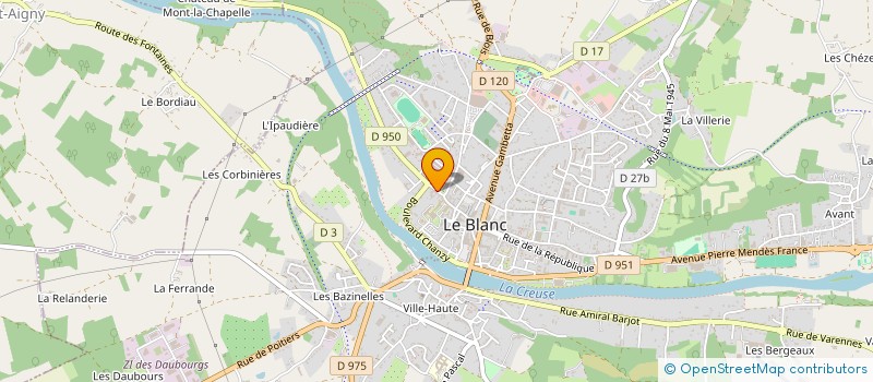 localisation de l'entreprise 889 059 531 à LE BLANC