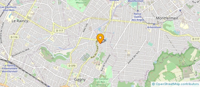 localisation de l'entreprise 889 119 053   GAGNY