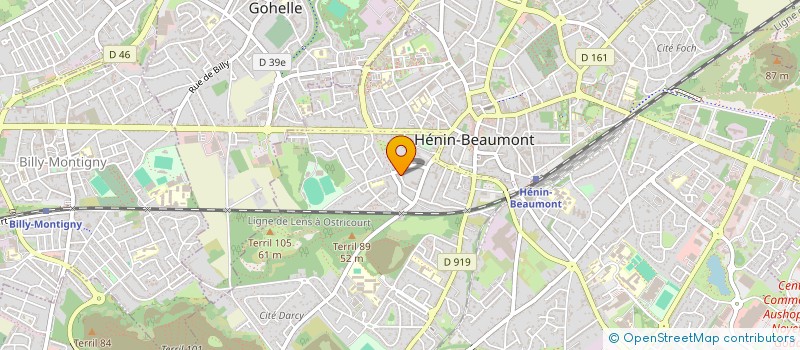 localisation de l'entreprise 889 147 377  à HENIN-BEAUMONT