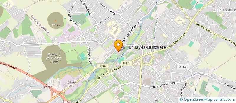 localisation de l'entreprise 889 149 233  à BRUAY-LA-BUISSIERE