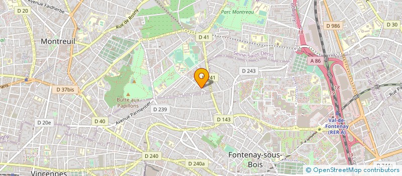 localisation de l'entreprise 889 160 339 à MONTREUIL