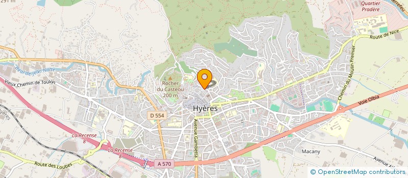 localisation de l'entreprise 889 176 780   HYERES