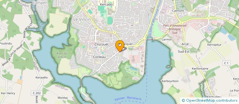 localisation de l'entreprise 889 183 240  à VANNES