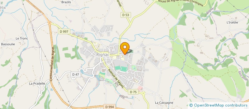 localisation de l'entreprise 889 194 833   RIGNAC