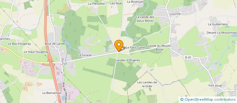 localisation de l'entreprise 889 348 231   ORGERES