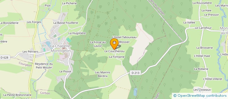 localisation de l'entreprise 889 383 279 à LA CHAPELLE-MONTLIGEON