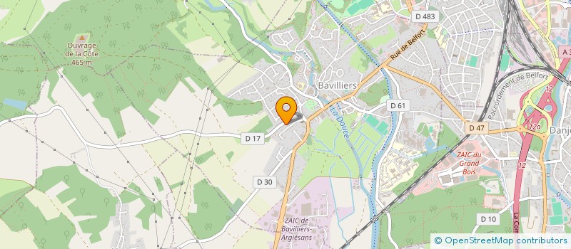 localisation de l'entreprise 889 410 353   BAVILLIERS