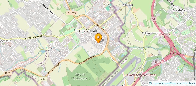 localisation de l'entreprise 889 436 481 à FERNEY-VOLTAIRE