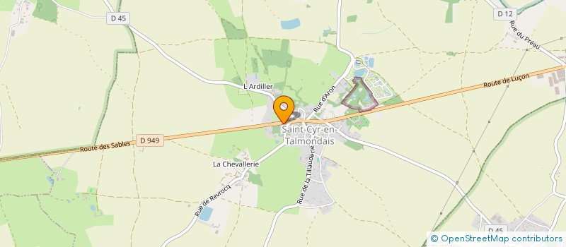 localisation de l'entreprise 889 449 518   SAINT-CYR-EN-TALMONDAIS