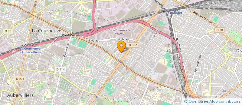 localisation de l'entreprise 889 536 439  à LA COURNEUVE