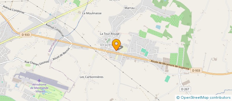 localisation de l'entreprise 889 540 357   VIRAZEIL