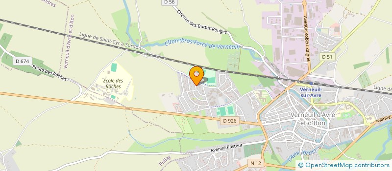 localisation de l'entreprise 889 576 542   VERNEUIL D'AVRE ET D'ITON