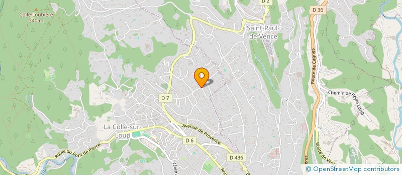 localisation de l'entreprise 889 720 033   LA COLLE-SUR-LOUP