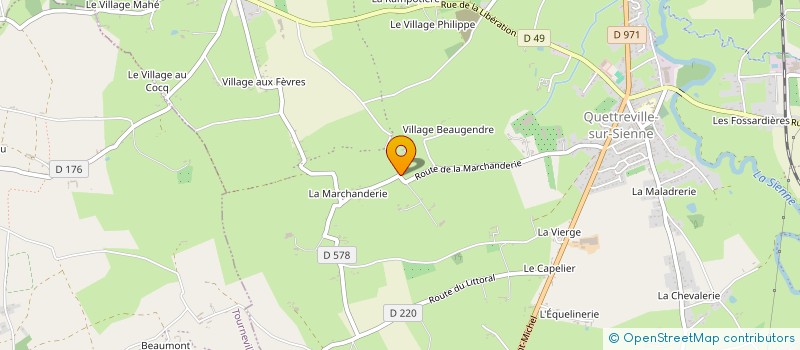 localisation de l'entreprise 889 721 304   QUETTREVILLE-SUR-SIENNE
