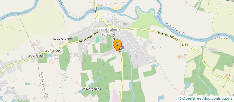 localisation de l'entreprise 889 722 435   SAINT-JULIEN-SUR-CHER