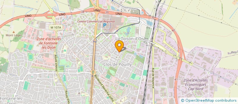 localisation de l'entreprise 889 724 563 à DIJON