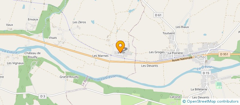 localisation de l'entreprise 889 829 412 à AZAY-LE-FERRON