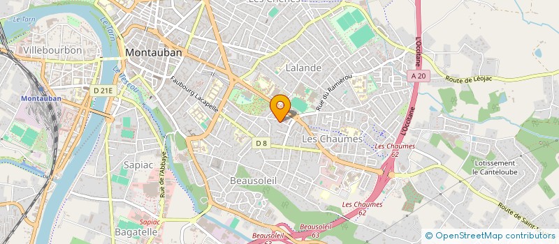 localisation de l'entreprise 889 851 127   MONTAUBAN