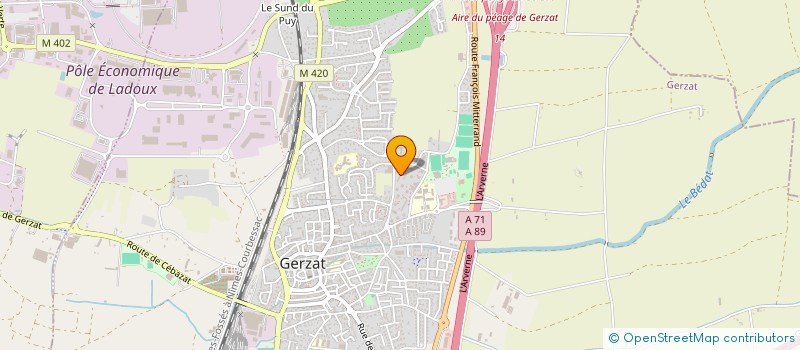 localisation de l'entreprise 889 852 463  à SAINT-BEAUZIRE