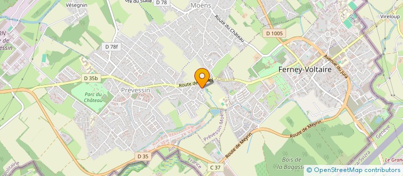 localisation de l'entreprise 889 881 298 à PREVESSIN-MOENS