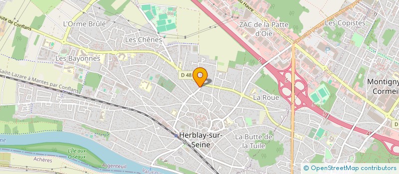 localisation de l'entreprise 889 888 137   HERBLAY-SUR-SEINE