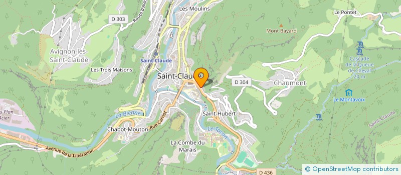 localisation de l'entreprise 889 951 554   SAINT-CLAUDE