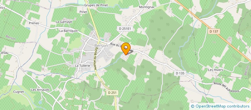 localisation de l'entreprise 889 999 629   BERSON