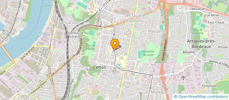 localisation de l'entreprise 889 999 975   CENON