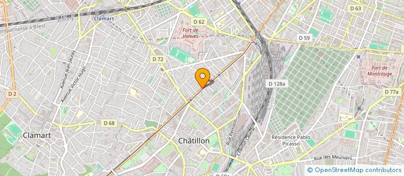 localisation de l'entreprise 890 090 830   CHATILLON