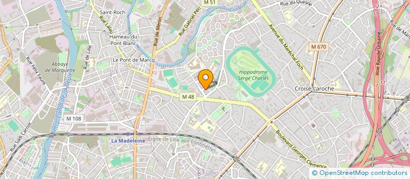 localisation de l'entreprise 890 125 206  à MARCQ-EN-BARŒUL