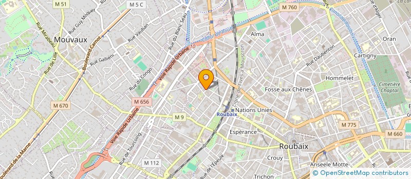 localisation de l'entreprise 890 125 933   ROUBAIX