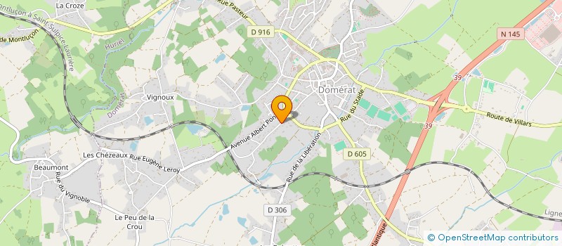 localisation de l'entreprise 890 160 989  à DOMERAT