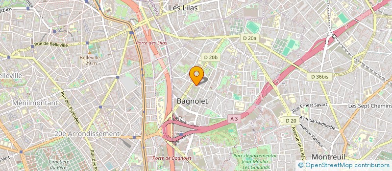 localisation de l'entreprise 890 250 772 à BAGNOLET