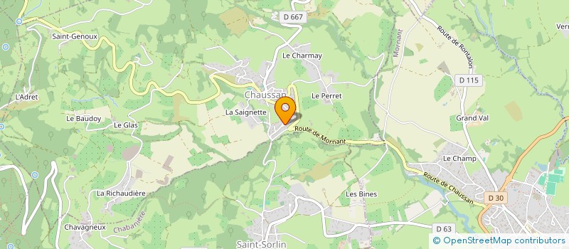 localisation de l'entreprise 890 329 220 à CHAUSSAN